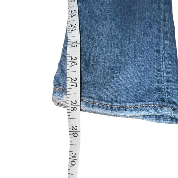 Silver Jeans Co. AVERY Women’ Slim 31/29 Blue Destroyed Low-Rise Straight Denim - Picture 9 of 11